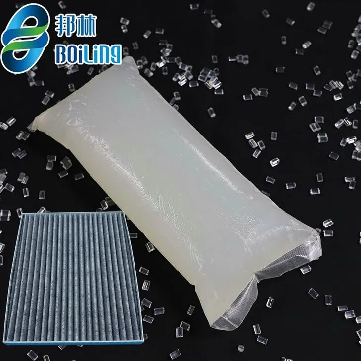 Adesivo sensibile alla pressione per filtro dell'aria