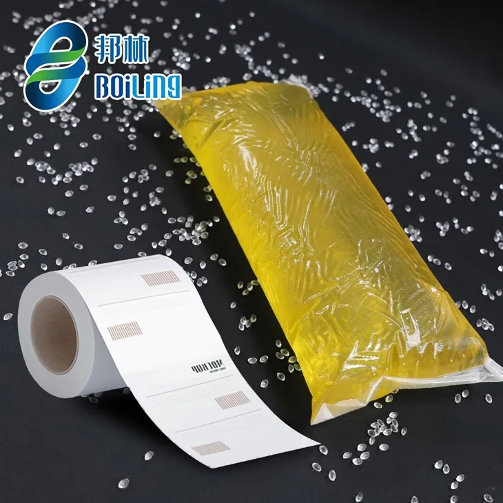 Adesivo per etichette sensibili alla pressione