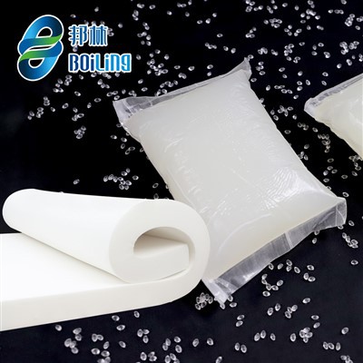 Blocco adesivo hot melt per materasso in schiuma